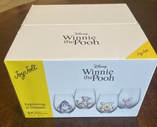 Disney Winnie the Pooh Exploring a Stemless Drinking Glasses, 19oz Glass Cups...