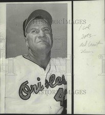 1968 Press Photo Hank Bauer of the Orioles Baseball Team - nos03589