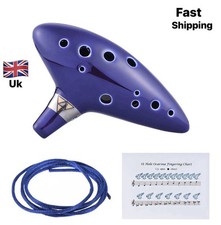 Legend of Zelda Ocarina 12 Hole Ceramic Alto C Woodwind Instrument Prop Cosplay