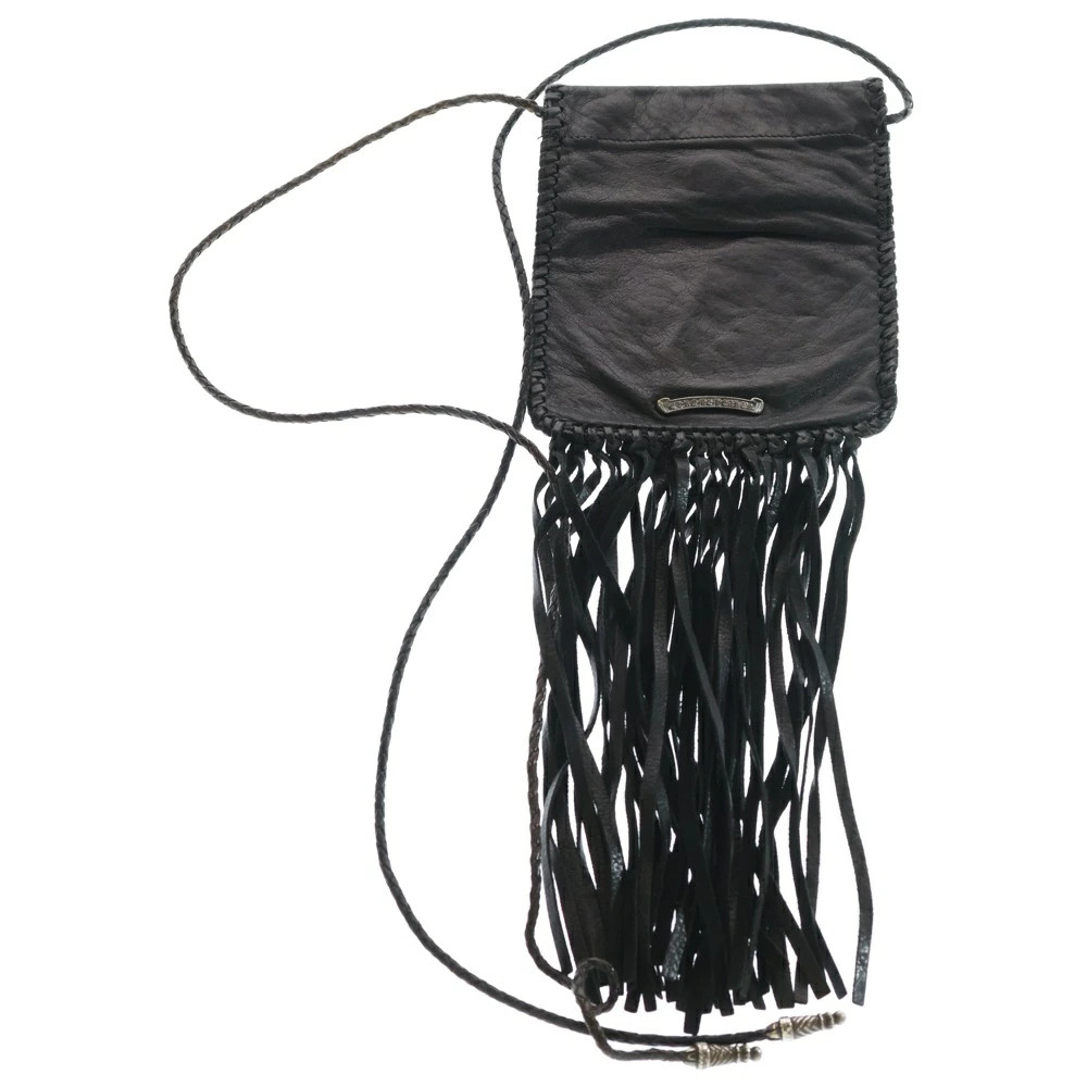 Chrome Hearts BAG FLAT HIPPIE W FRINGE Hippie Fringe Cross Patch L thumbnail 2