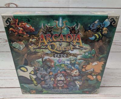 Arcadia Quest Pets Board Game Expansion Cool Mini or Not NIS CMON Campaign Exp