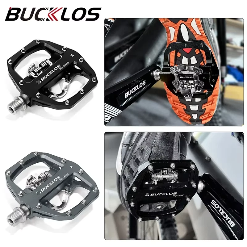 Mountain Bike Self-Lock Pedal Sealed Bearing MTB Lock Pedal for SPD Ultralight D