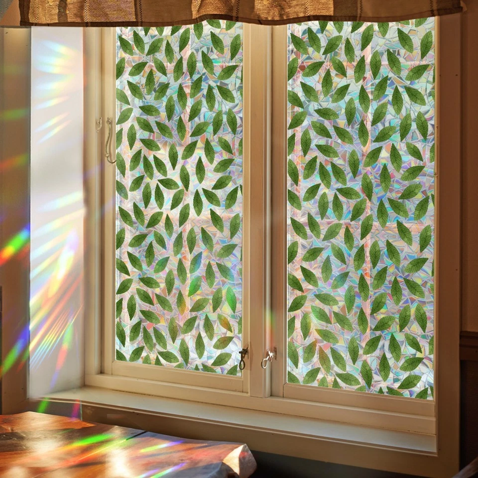 Multicolor PVC Fensteraufkleber abnehmbares Blumenmuster für einfache Installat - Bild 4 von 4