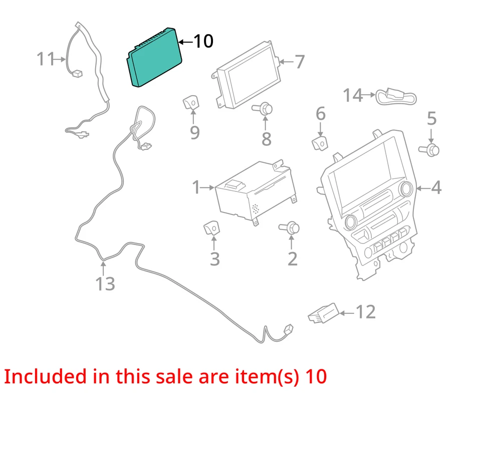 Ford Focus Sync Communication Module ECM 3100541 2018 Foto 3 de 4