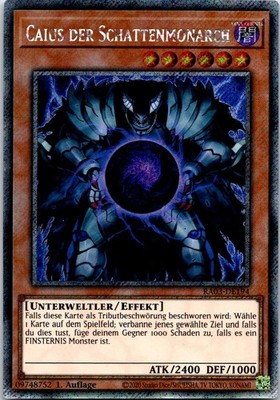 Caius der Schattenmonarch Platinum Secret Rare RA03-194