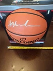 HAKEEM OLAJUWON LEGEND SIGNED AUTOGRAPHED I/O BASKETBALL CERTIFIED FANATICS COA