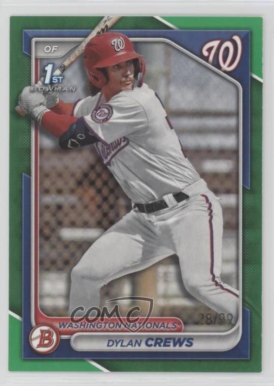 2024 Bowman Prospects Green Border 28/99 Dylan Crews #BP-23 1bk5