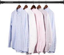 Closet Rod, 17 to 41 Inch Adjustable Closet Rods for Hanging Clothes Heavy Duty 