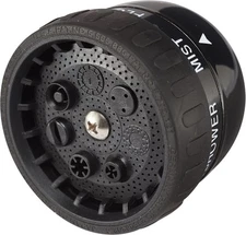 Dramm Rain Select Spray Head Only with Quick Click 9 Pattern Medium, Black 