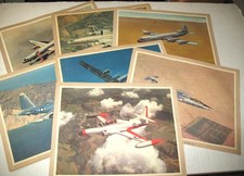 7 Vtg Lockheed Martin Airplane Prints 11x14 Poster Art Pictures Plane Jet &Specs