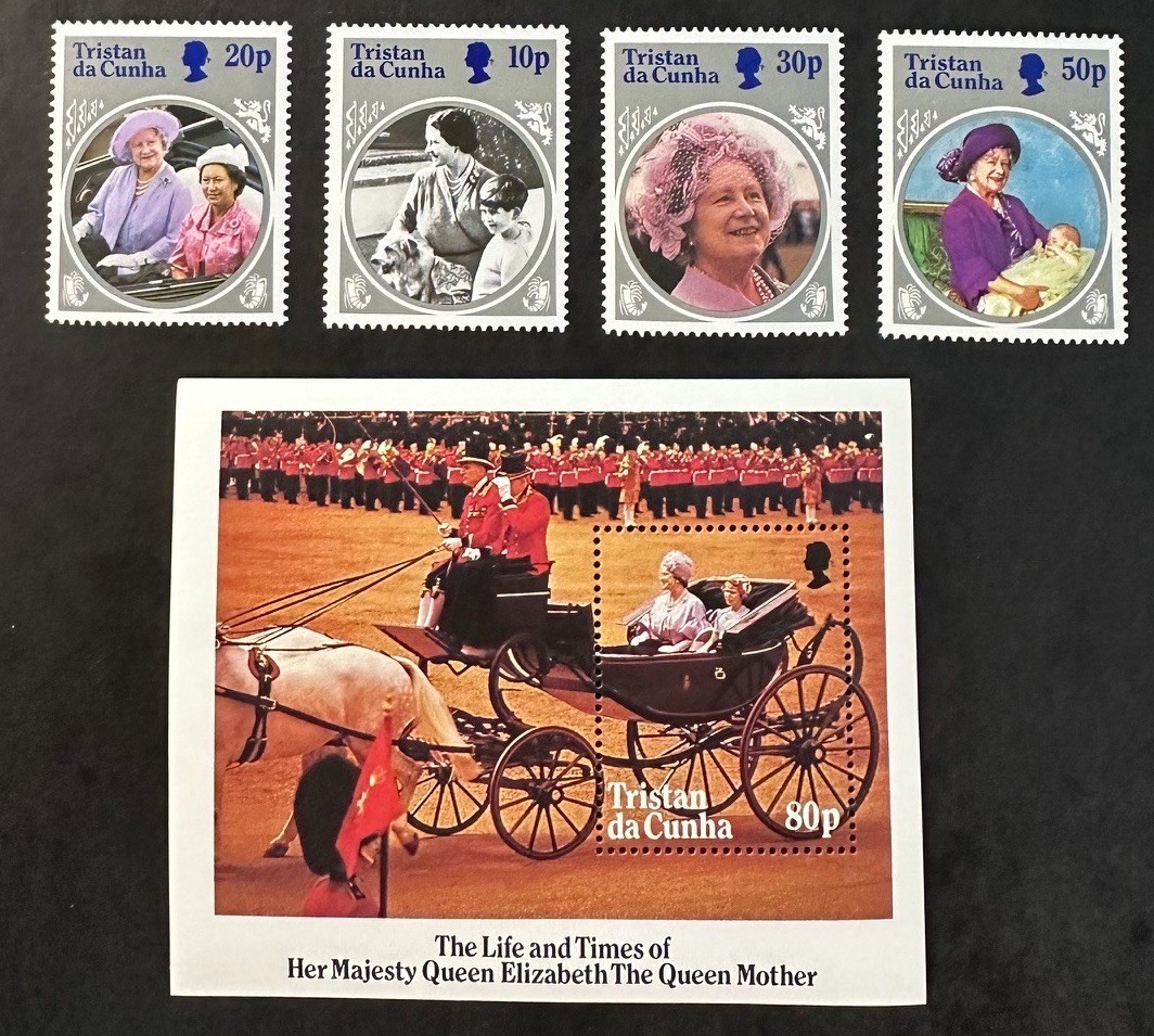 TRISTAN    372 - 376  Beautiful  Mint NEVER  Hinged  Set