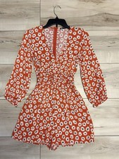 Zara Women  s Floral Romper Size XS