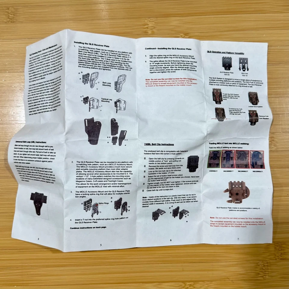 Safariland Funda Táctica Pierna Caída Sig P320/P250 Mano Derecha Militar MHHC Kit Foto 2 de 4