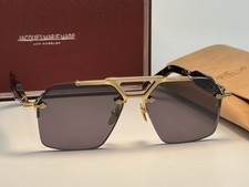 Jacques Marie Mage Silverton JMMSVR40 Tortoise Gold Frame Grey Lens Sunglasses