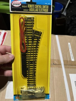 Model Power HO Scale Right Remote Control Switch Track 51-44 Brass HO Train