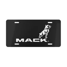 Mack Truck Front License Plate Tag Vanity Style – Auto Metal Aluminum
