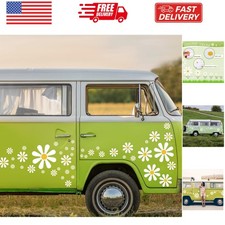 12 Sheets Daisy Stickers 130 Pcs Flower Car Decals Self Adhesive Vinyl Retro ...