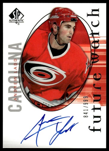 Andrew Ladd [Autograph] #216 2005 SP Authentic card