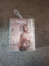 Najell Pre-Tied Baby Wrap Carrier - Charcoal Black - UK Medium