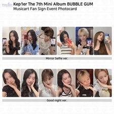 Kep1er The 7th Mini Album Bubble Gum MusicArt Fan Sign Event Photocard KPOP