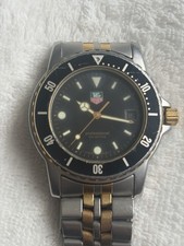 Tag Heuer Professional Men's Watch 200m 1990s Vintage, Working 35mm
