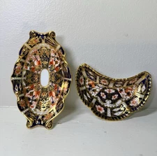 Royal Crown Derby Imari Bone China Dishes – Lot of 2 – Pattern 2451