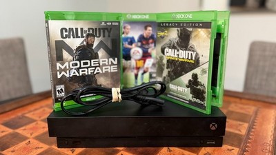 Microsoft Xbox One X 1TB Console Model 1787 Tested Working 3 Games Power Cord