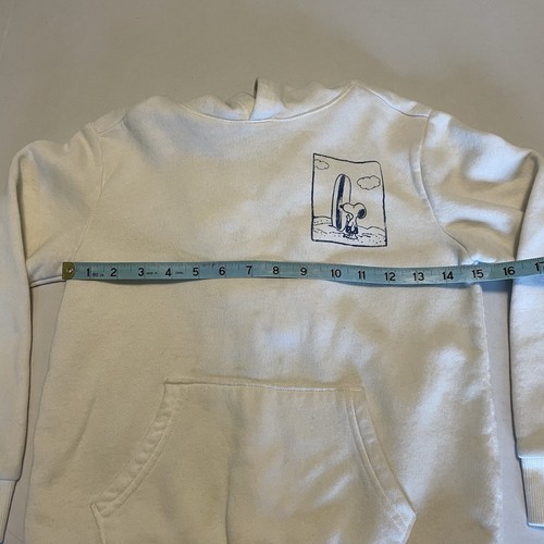 Peanuts Snoopy “Sorry, Gone Surfing” Youth M Unisex Pullover Hoodie Sweatshirt - Picture 7 of 7