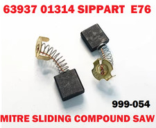 2X CARBON BRUSHES FOR SIP MITRE SLIDING COMPOUND SAW 63937 01314 SIPPART  E76