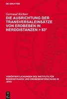 Die Ausrichtung Der TransversaleinsäTze Von Erdbeben In Herddistanzen > 83° Gert