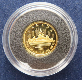 Kanada 50 Cent 2005 Kanu Pelzhändler 1 24 Gramm 999 Gold Au PP proof