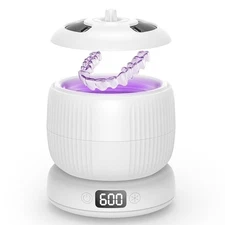 2025 Ultrasonic Retainer Cleaner for Dentures & Aligner Durable Removable Bas...