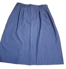 VTG 80's Kathie Lee Collection ladies sz 14 Skirt Blue Preppy Quiet Luxury