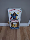 Vintage Pabst Blue Ribbon One by Land Two by Sea Beer Wooden Pbr Sign
