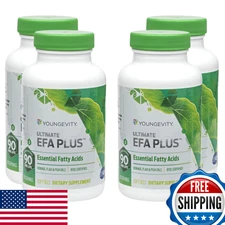 Youngevity EFA Plus 90-4 Pack Essential Fatty Acids Cardio Skin Health