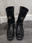 Harley-Davidson Men's Motorcycle Boots Leather Black Size 10 Biker Sturgis