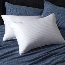 Almohada CUDDLEDOWN 700 Fill Power Duck Down Damasco Rayas ESTÁNDAR Densidad Media