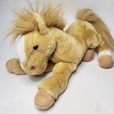 Vintage Animal Alley Mustang Horse Plush Brown Toys R Us Floppy Pony Retired