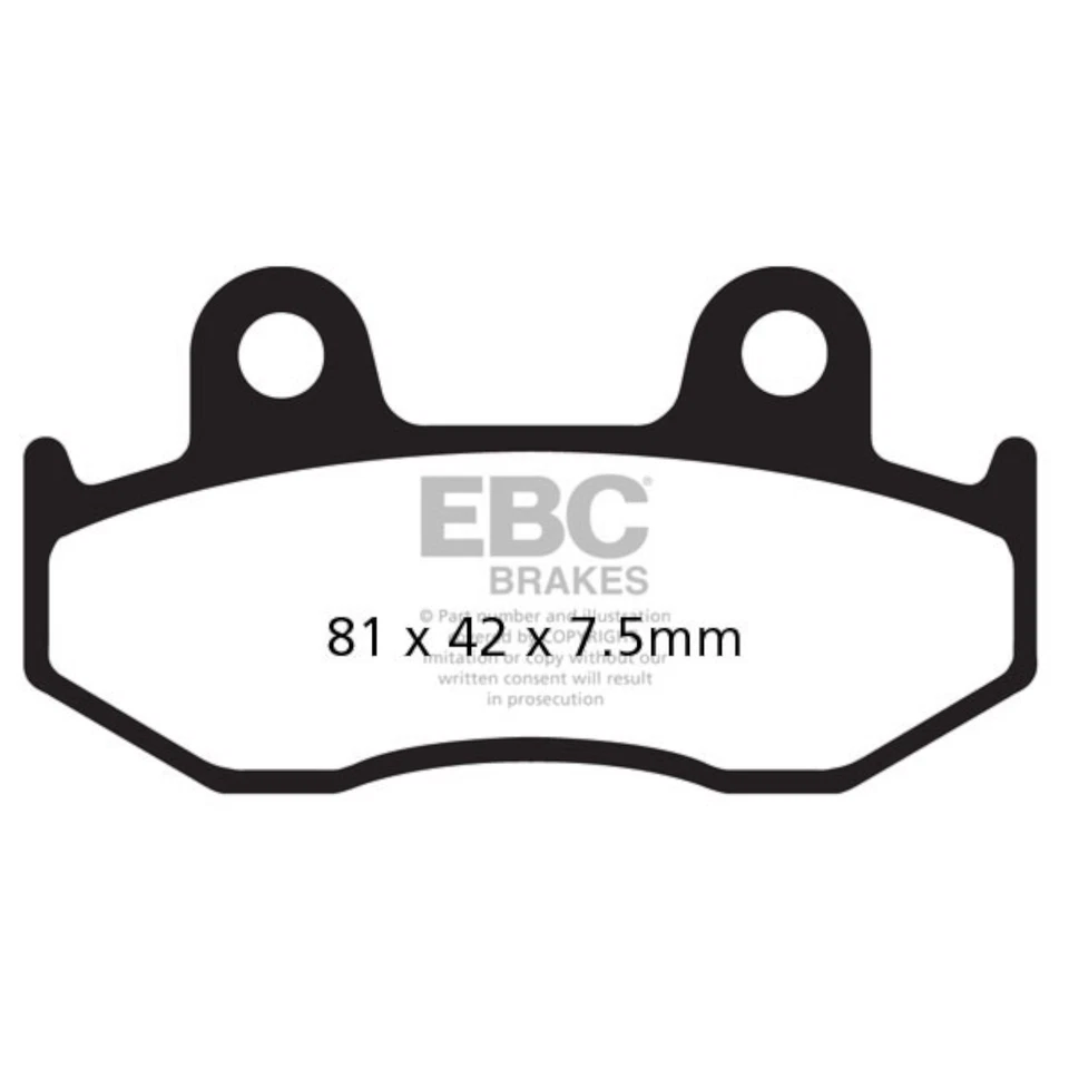 Brake Pads for HONDA XL 600 R 1983 Front EBC - Image 2 of 4