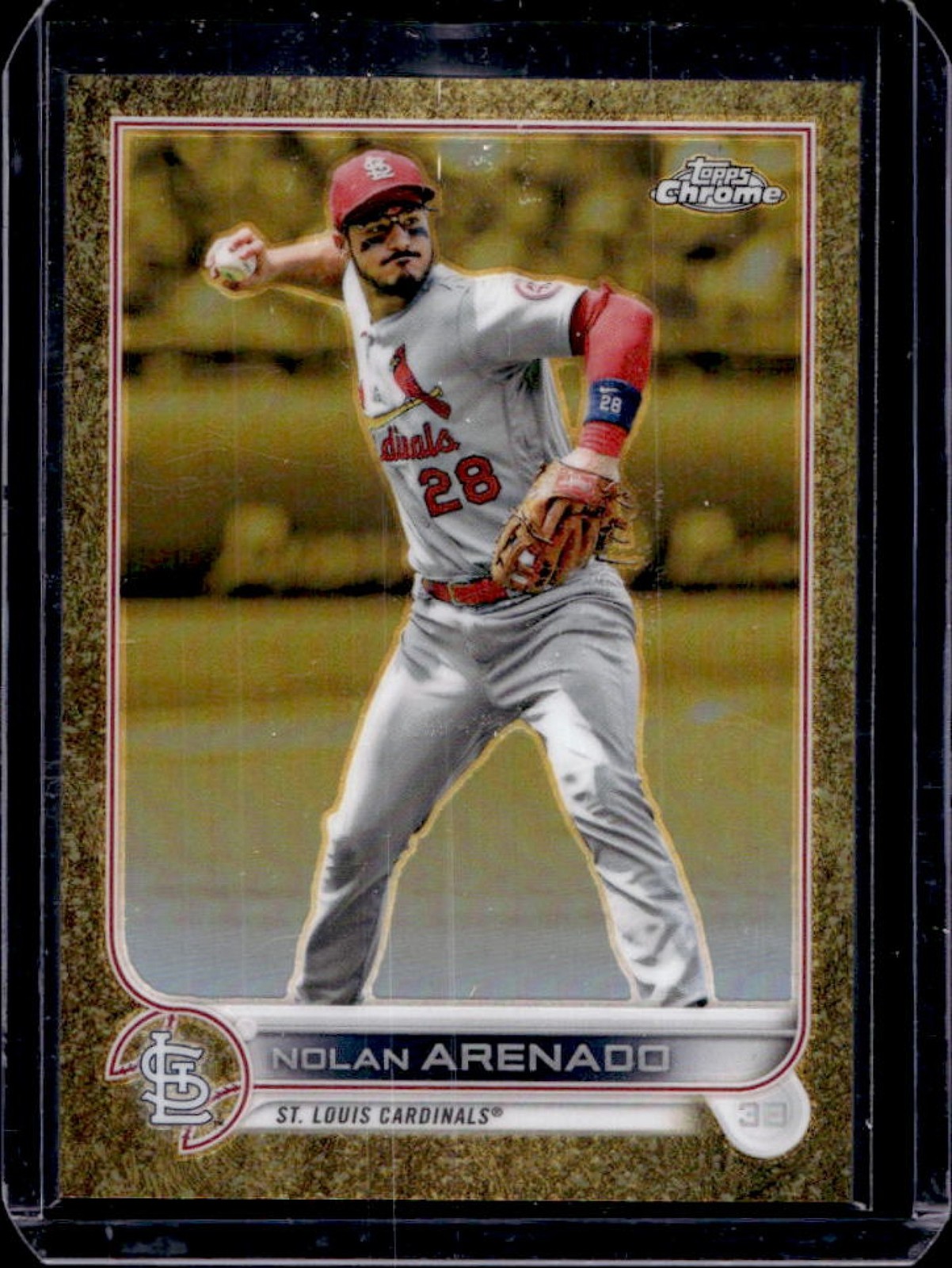 2022 Topps Gilded Collection Nolan Arenado Chrome #68/99 Cardinals
