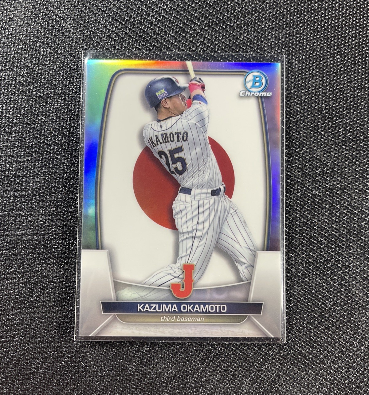 2023 Bowman Chrome Kazuma Okamoto WBC Flag 358/499