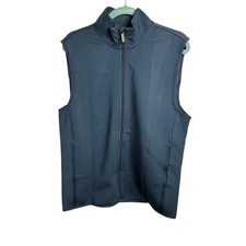 Perry Ellis Men's NWT Sapphire Blue Full Zip Stretched Sleeveless Vest