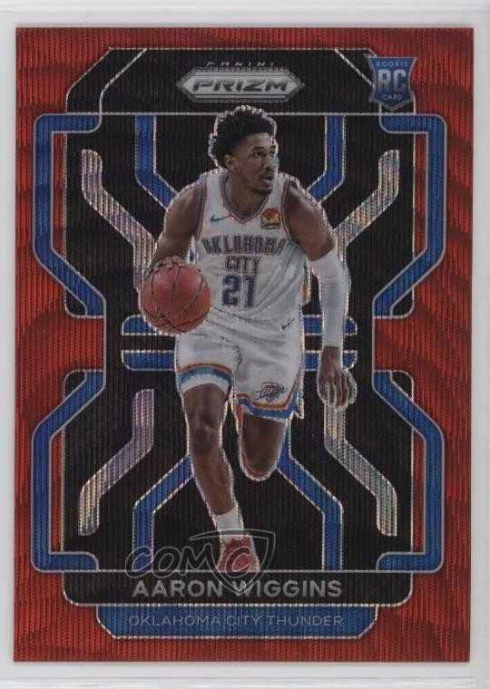 2021-22 Panini Prizm Ruby Wave Prizm Aaron Wiggins #286 04dh