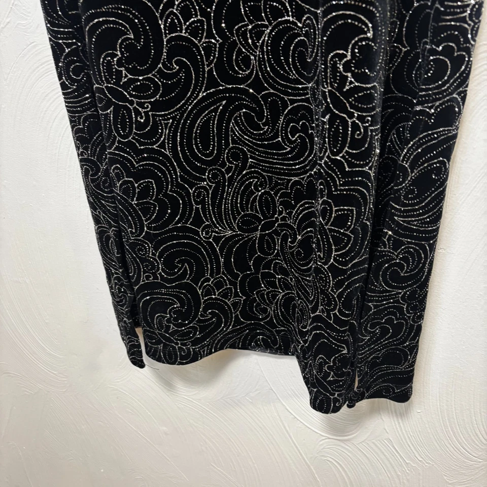 Vestido Vintage Limited Too Midi Negro Brillante Años 90 Baile Sin Mangas Cuello Alto 12 Foto 3 de 4