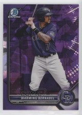 2022 Bowman Chrome Sapphire Edition Prospects Purple 5/25 Warming Bernabel 0nr3