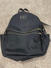 Kate Spade New York Black Backpack Adjustable Strap Zipper Accent Inner Pockets