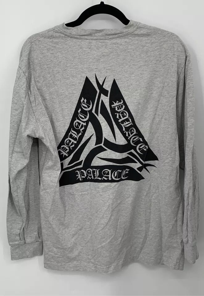 Camisa Palace Para Hombre Gris Tribal Algodón Manga Larga Talla L Foto 3 de 4