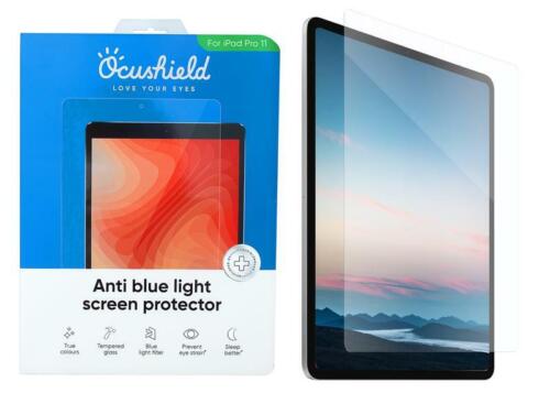 Protecteur d'écran anti lumière bleue Ocushield pour iPad Mini Air Pro toutes tailles - Photo 1/6
