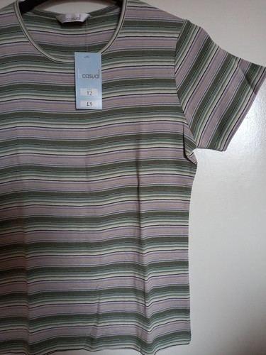 Bcasual Top Round Neck Short Sleeve Size 12 New With Tag... - Picture 3 of 6