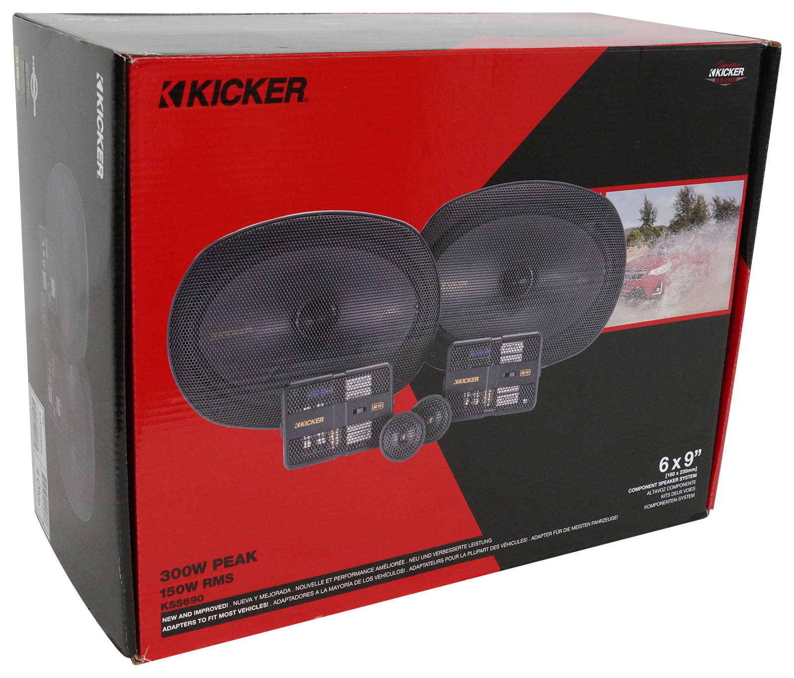 2 Пары автомобильных аудиодинамиков Kicker 51KSC6904 6x9 мощностью 150 Вт RMS KSC6904 KSC690